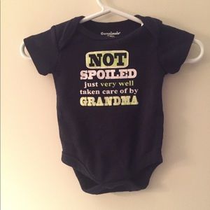 Not spoiled onesie by garanimals
